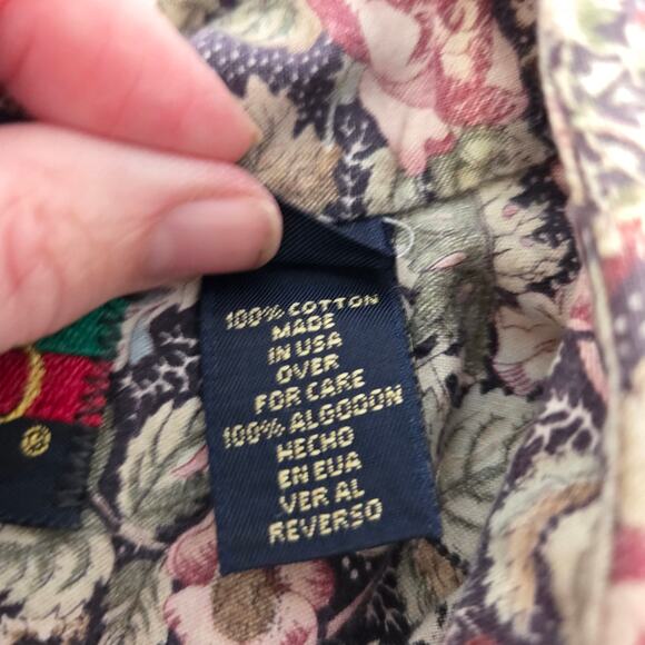 Vintage Tango by Max Raab Short Sleeve Button Up Shirt Floral - Picture 6 of 10